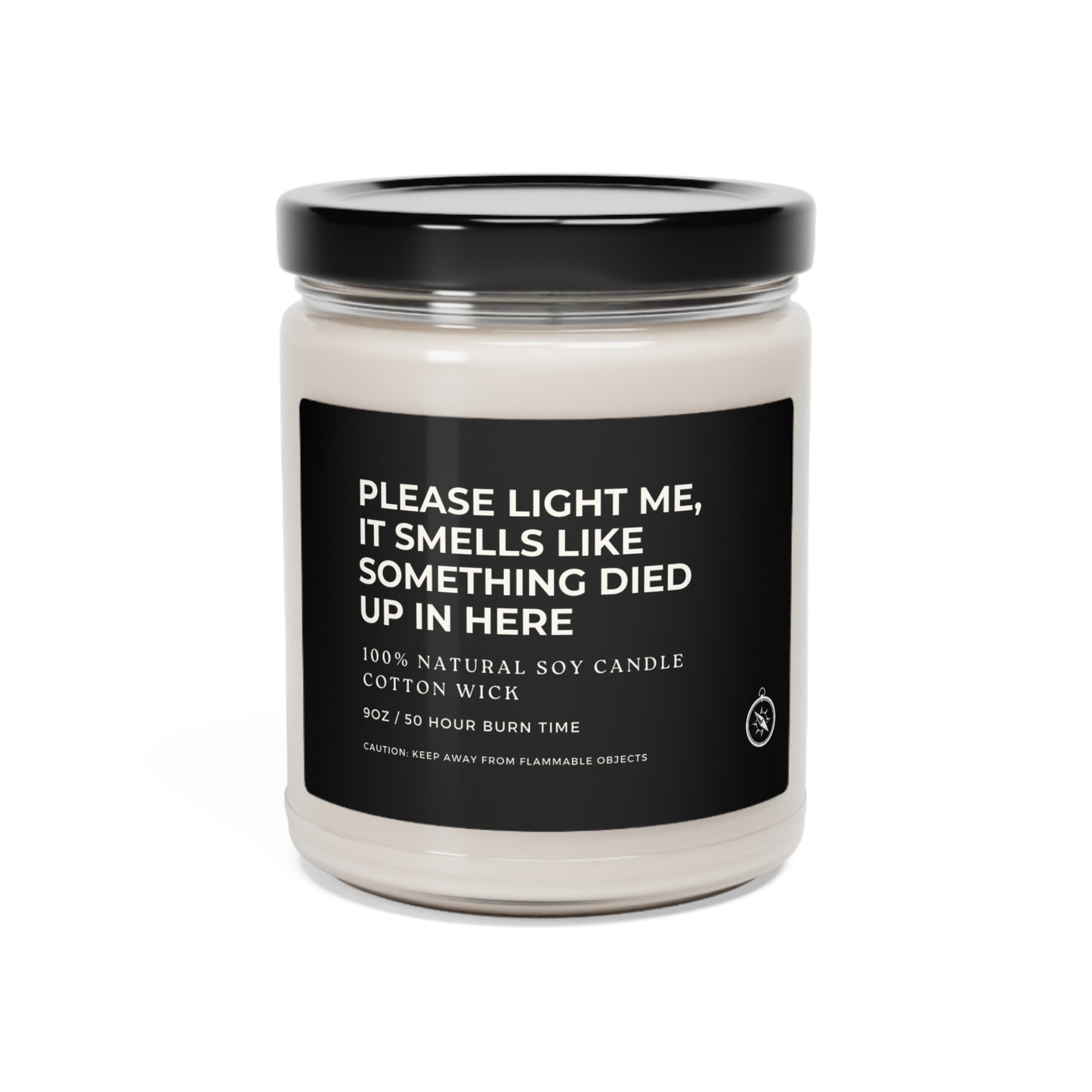 Please Light Me, It Smells Like Something Died Up In Here Scented Soy Candle, 9oz