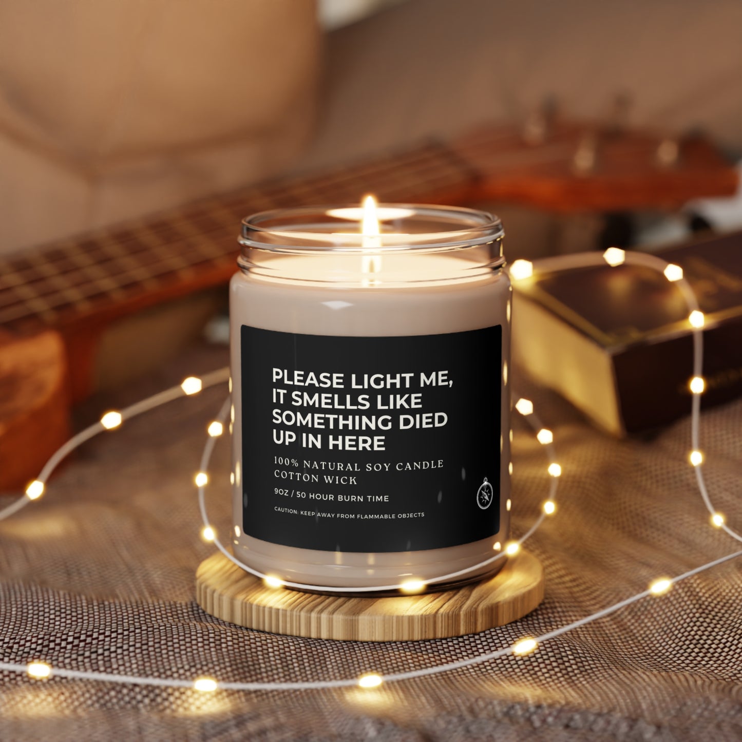 Please Light Me, It Smells Like Something Died Up In Here Scented Soy Candle, 9oz