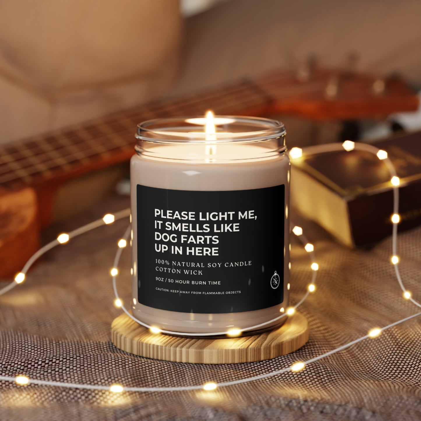 Please Light Me, It Smells Like Dog Farts Up In Here Scented Soy Candle, 9oz